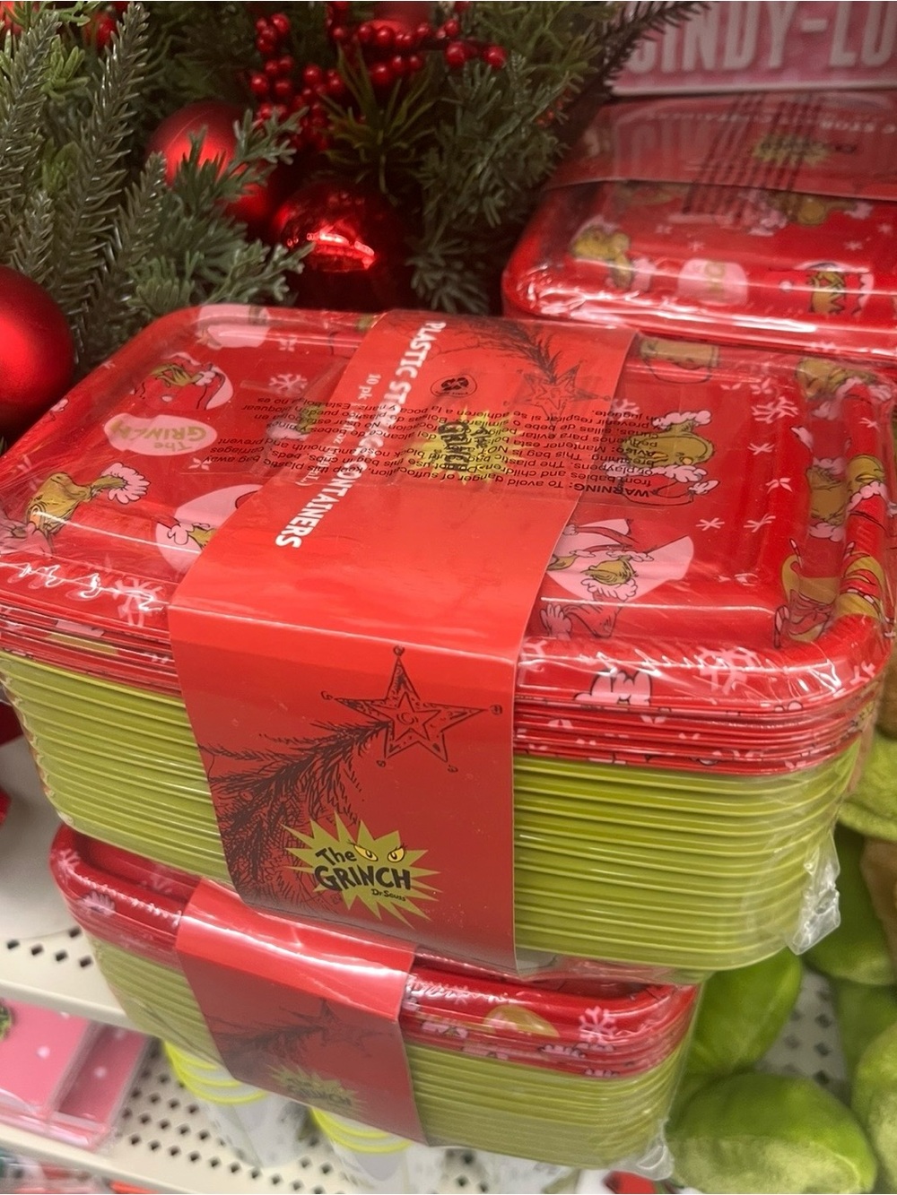 New Grinch 20pc Storage Bowl Set